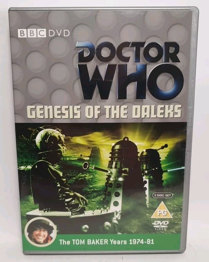 Doctor Who Genesis Of The Daleks (1975) DVD Tom Baker 2 disc Set Uk Region 2 DVD