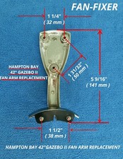 Hampton Bay 42" in. Gazebo II Brushed Nickel Ceiling Fan Arm Bracket YG187-BN