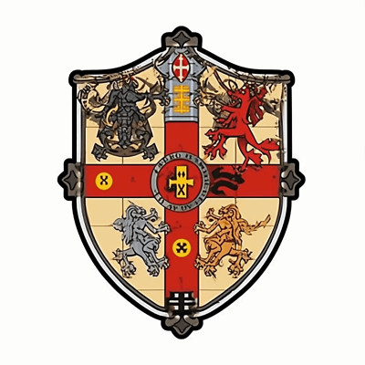 Knight Templar Sticker, Crest Decal Sticker, Decal for Car Truck Window Bumper