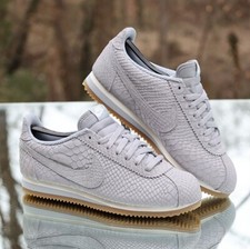 Nike Classic Cortez Leather Premium Croc 2016 taglia 8,5 grigio personalizzato 861677-001