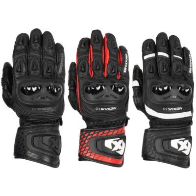 Oxford Nexus Herren Motorrad Handschuhe Leder Sport Race Motorrad Track Glove