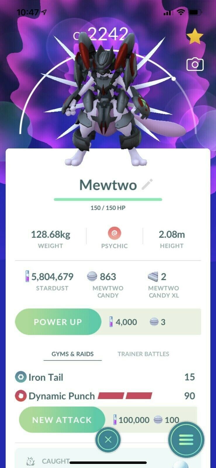 Pokémon GO Armored Mewtwo – Trade 1.000.000 stardust (Read