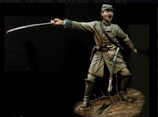 Confederate Officer painted figure 75 mm