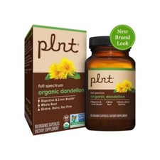 Organic Dandelion - Whole Root for Digestive  Liver Health, 90 Organic Capsules