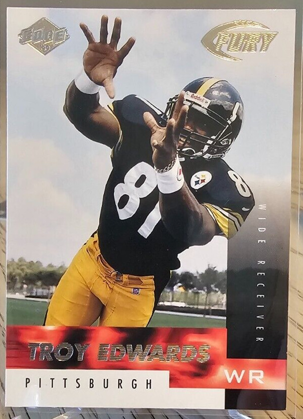 1999 Collector's Edge Fury Troy Edwards RC #164 Pittsburgh Steelers