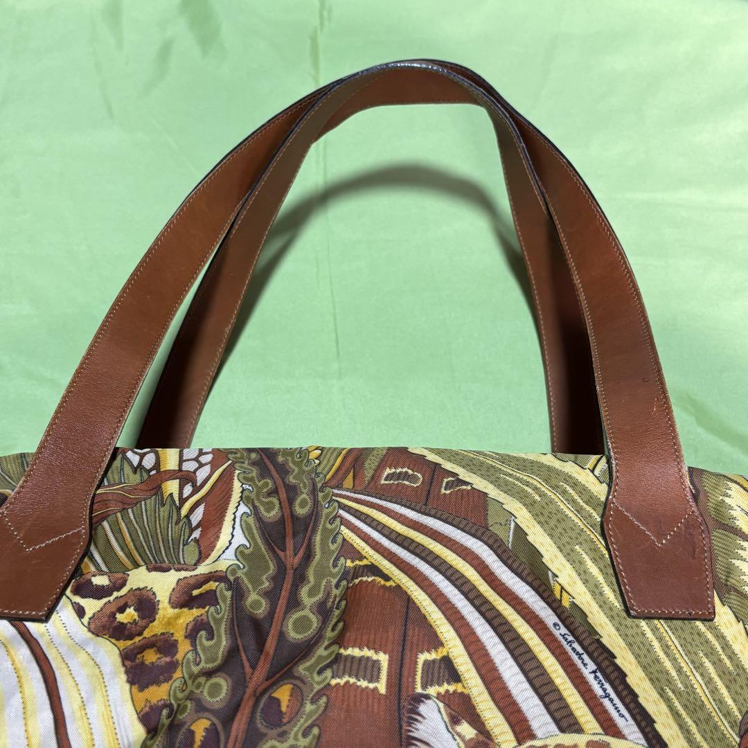 Salvatore Ferragamo Boston bag large capacity tiger motif | eBay