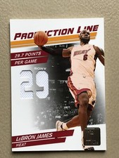 LeBron James 2010 Panini Production Line Game-Worn Patch 11/399