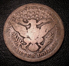 1896 O BARBER QUARTER SILVER OLD US KEYDATE COIN 25 CENT — photo 2