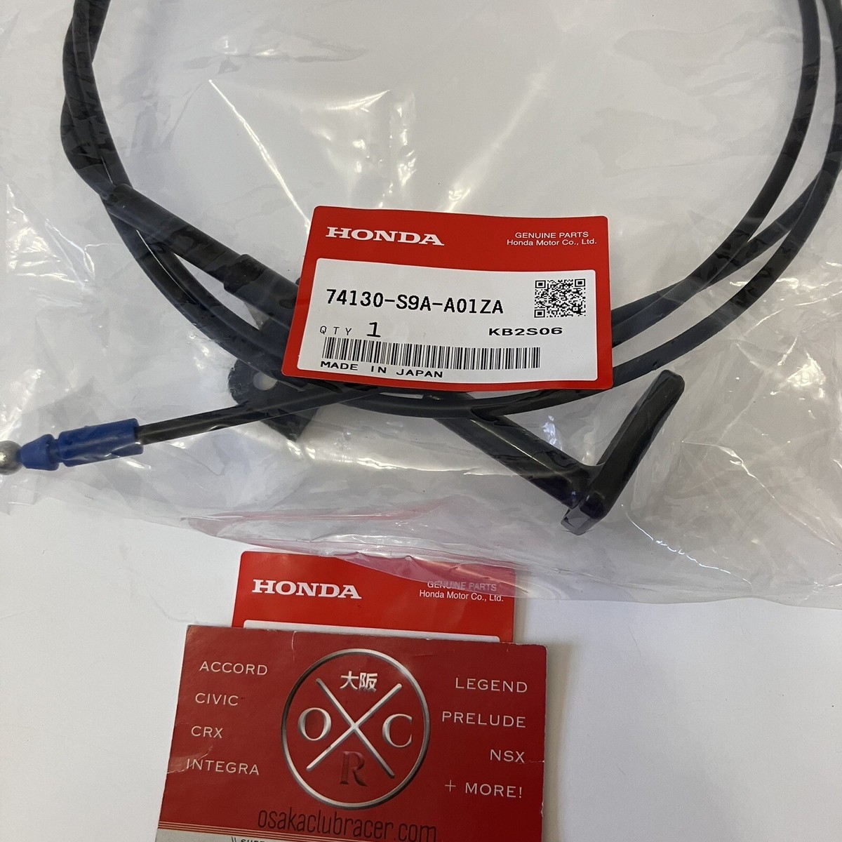 New Genuine OEM 2002-06 Honda CR-V Hood Open Release Cable Wire