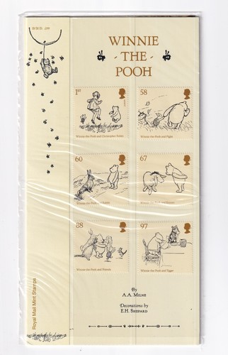 GB 2010 WINNIE THE POOH PRESENTATION PACK SG: 3121-3126 Pack 447 & MS MINT STAMP