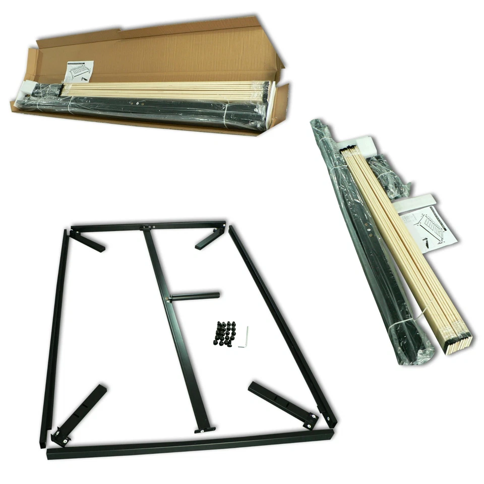 Cama plataforma metálica Continental Sleep 14" con listones de madera Foto 4 de 4