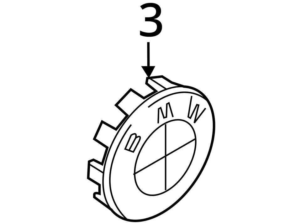 Juego de 4 cubiertas centrales de rueda BMW 50 aniversario OEM Foto 4 de 4