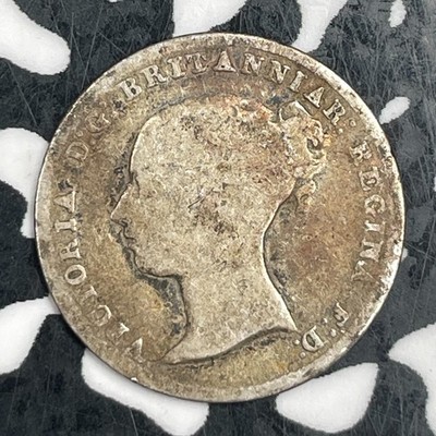 1865 Great Britain 3 Pence Threepence Lot#F5269 Silver!
