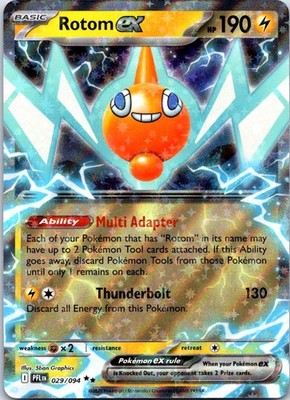 rotom pokemon card value Rotom ex 029/094 Double Rare Phantasmal Flames Pokemon Holo NM