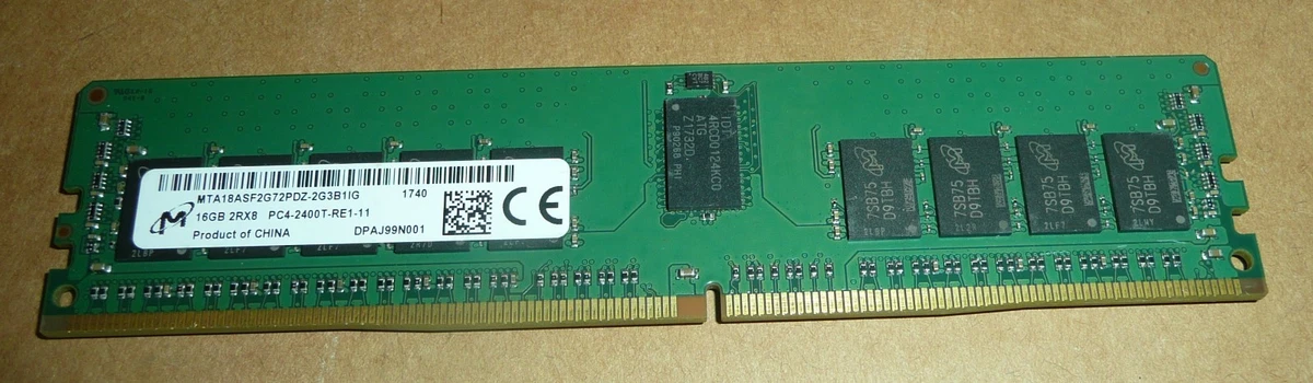 Micron PC4-19200 (DDR4-2400) Bus Speed Computer RAM 16 GB Capacity