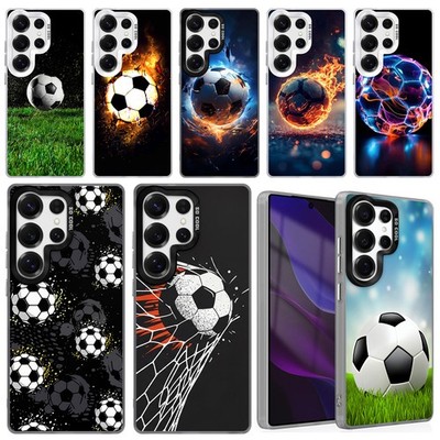 Football Printed Case Anti-drop Back Cover For Samsung Galaxy S26 S25 S24 FE S23