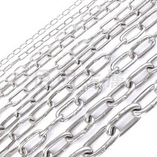 Edelstahlkette Rundstahlkette V4A Ankerkette 1,2 - 12mm Stahlkette DIN766 - 763