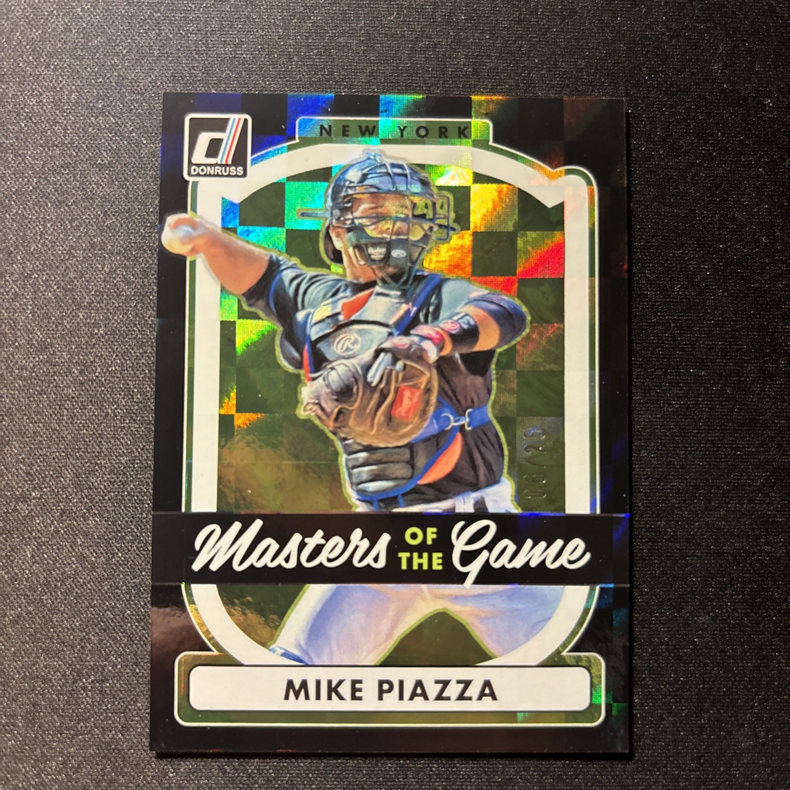 2017 Donruss Masters of the Game Black #MG-6 Mike Piazza #/25