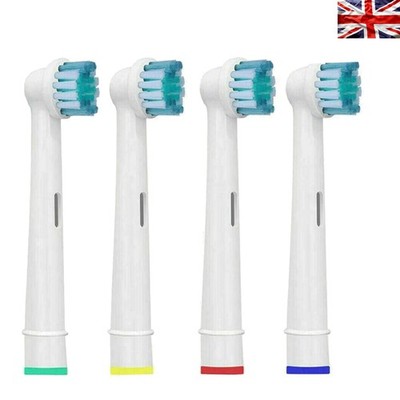 Oral B Ersatz-Zahnbürstenköpfe - 4 Packungen weiche mehrfarbige Borsten