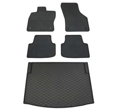 Gummi Fußmatten Kofferraumwanne für Seat Leon 4 KL 2020- Set Gummimatten Auslage
