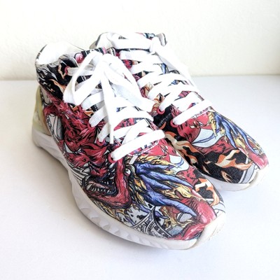 Idx X PEAK Shoes Men High-top Deep Crane Red US M 6.5 Sneakers Peak Taichi
