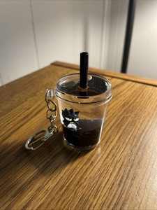 Hello Kitty & Friends Boba Drink Keychain Badtz Maru - Tsunameez 