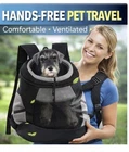 SMONT Dog Backpack Carrier Front Pet Carrier Small Dog Cat Breathable M