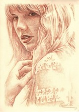 Original A3 Drawing of Taylor Swift. One off Original.