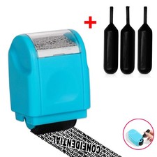 ID Theft Protection Roller Stamp Easy Guard Your Data Identity Security Privacy