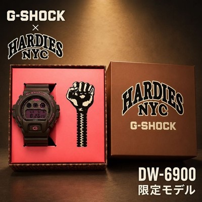 Casio G-Shock DW-6900HH-5JR Hardies NYC Skate Limited Edition Watch Box Pouch
