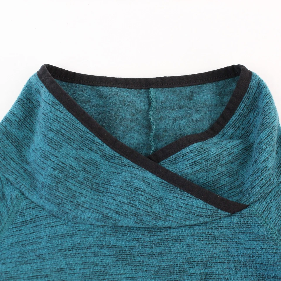 Camisa polar de manga larga verde azulado Tek Gear para hombre mediana buen estado Foto 3 de 4