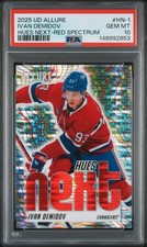 2025-26 UD Allure Ivan Demidov Hues Next Red Spectrum 55/399 PSA 10