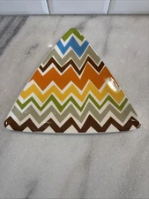 Cotton Colors Triangle Serving Tray Fall Colors