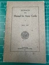 WW1 Manual for Army Cooks 1917