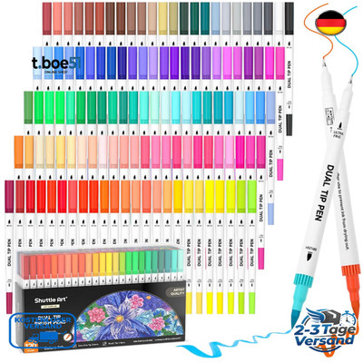 Shuttle Art Dual Brush Pen Set 120 Farben Doppelseitig Aquarellstifte