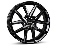 1X Borbet Design N Black Glossy 8.0Jx18 5X112 ET44.1
