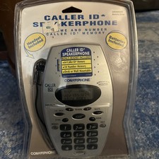 Caller ID Speaker Phone Conairphone Metallic Silver 64 Caller ID Memory CID300MS