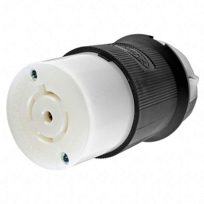 HUBBELL HBL2513 LckCon,Strt;20 A;Blk; White,Nyl,L21-20R 5Z906