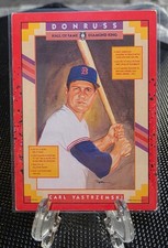 1990 Donruss Carl Yastrzemski #588 Diamond King Hall of Fame Baseball ERROR CARD