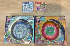 Tamagotchi Paradise Orange Tropics White Glacier 2 Set Bonus Stickers Japan