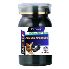 Chicken Poultry Dewormer Tablets All Natural Plant Based Duck Birds 100 Tablets