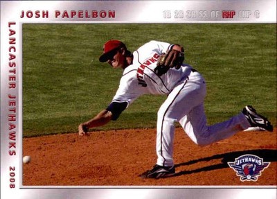 2008 Lancaster Jethawks Grandstand #21 Josh Papelbon Baton Rouge Louisiana Card