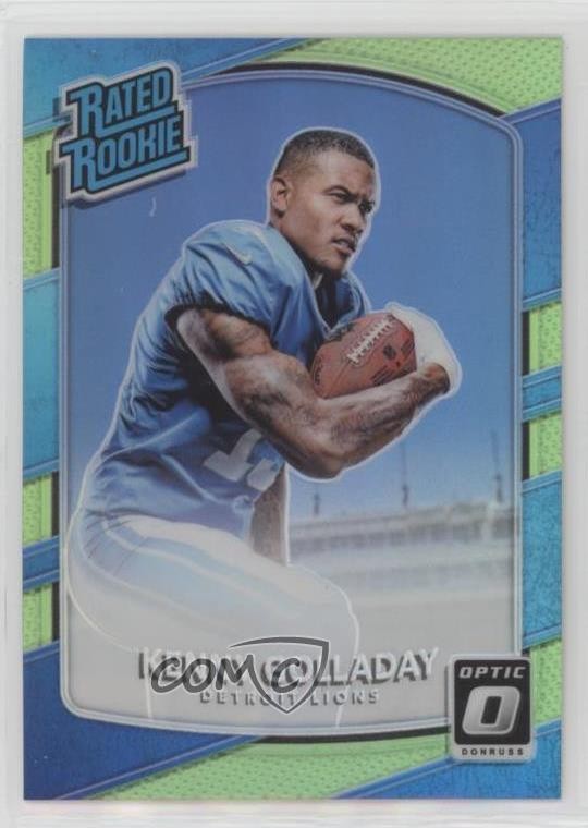 2017 Donruss Optic Rated Lime Green Prizm Kenny Golladay #175 Rookie RC h8k