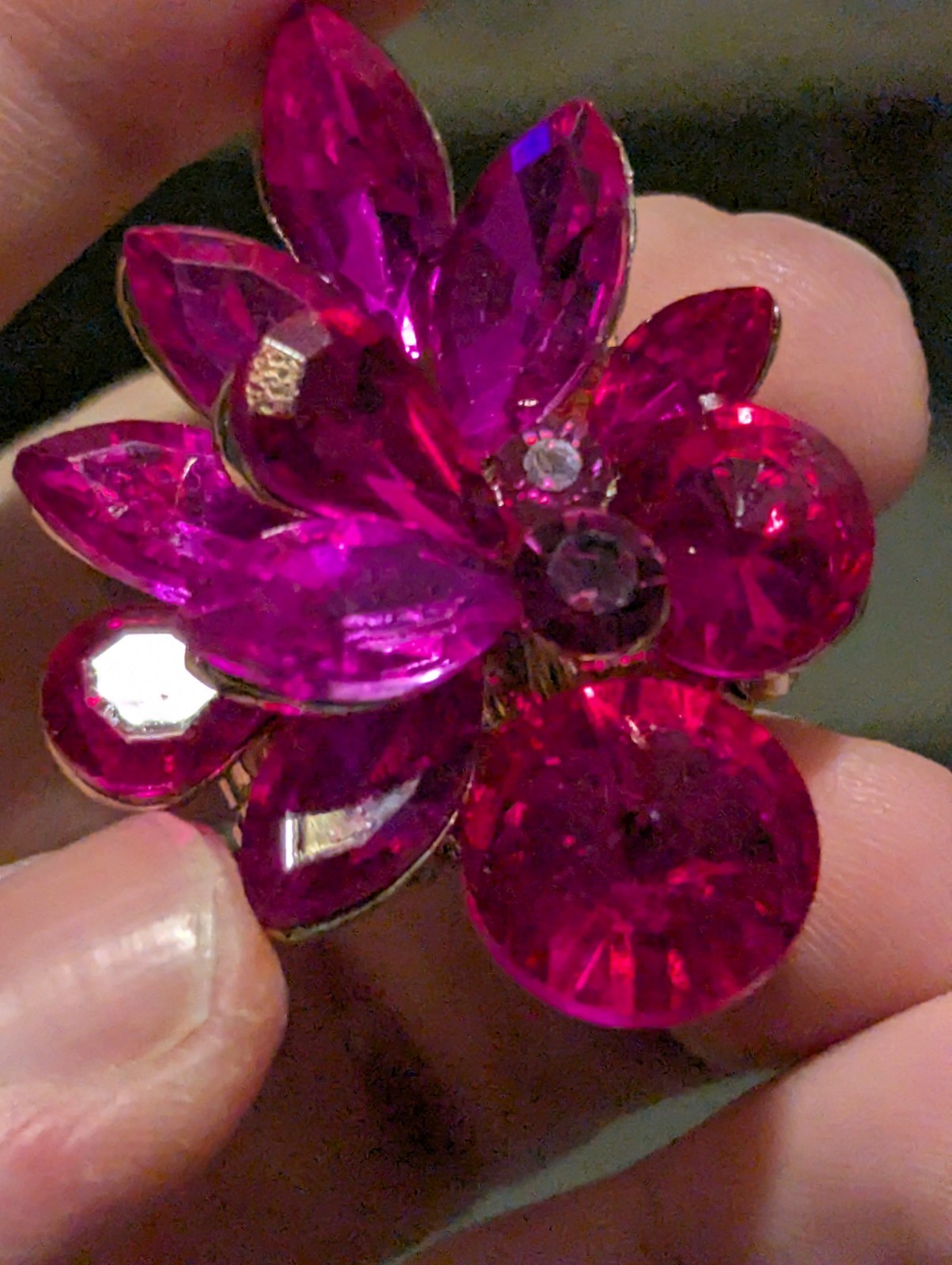 Fuchsia stretch Ring - image 3