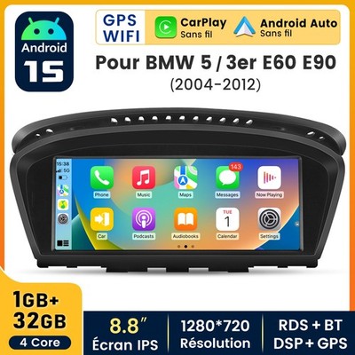 8.8'' Android Autoradio Apple CarPlay Für BMW E60 E61 E90 E91 CCC GPS AUX USB SWC