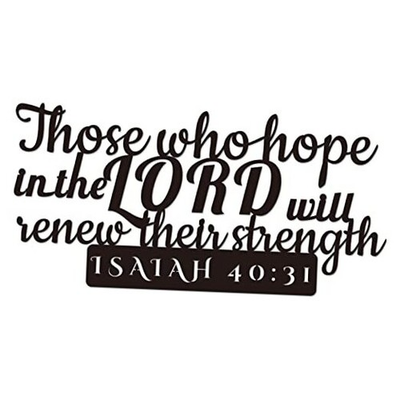 #ad Isaiah 40:31 Inspirational Scripture Metal Wall Sign 16.5quot;X7.8quot; Inch Black $34.98