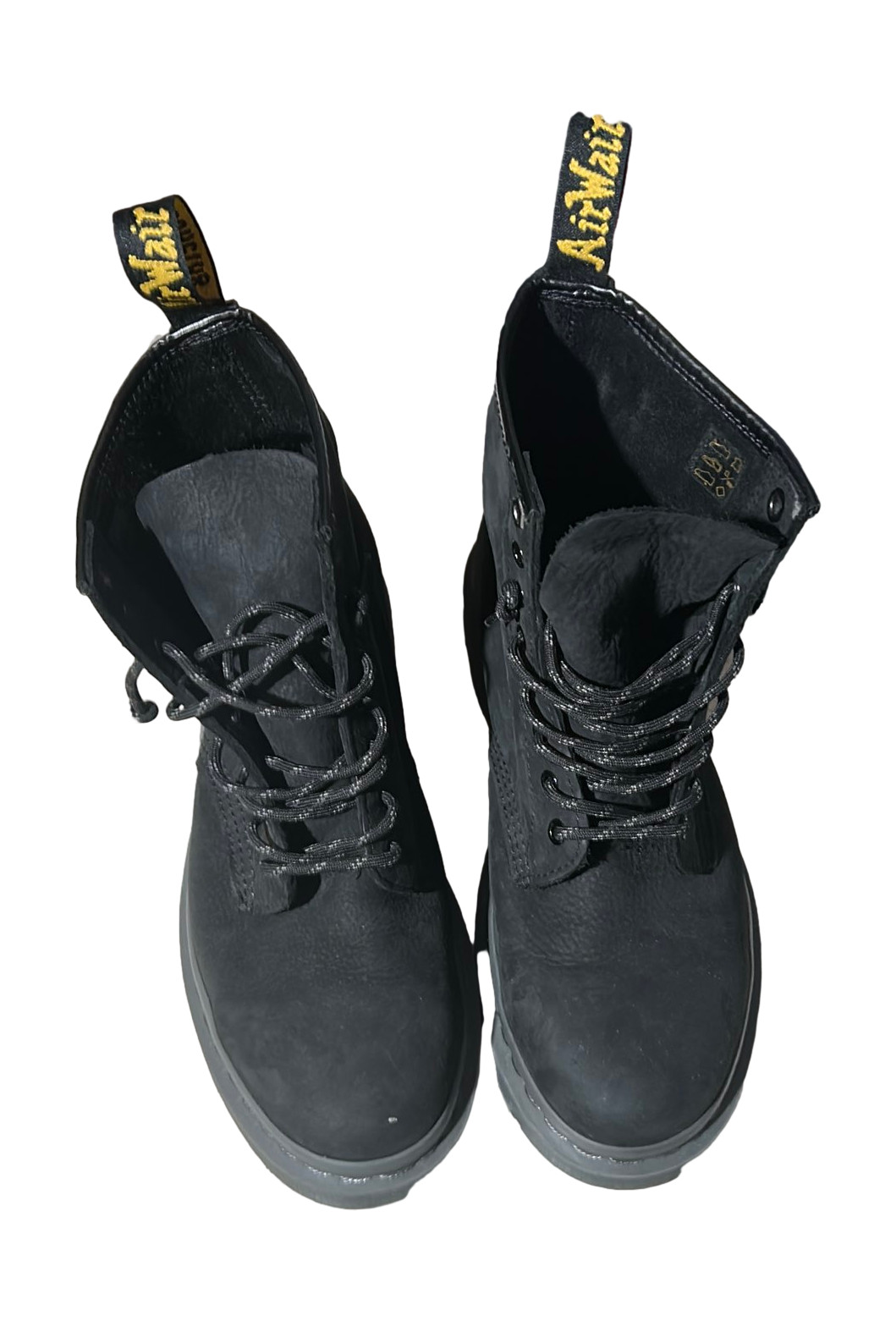 Dr. Martens AirWair Combs Black Leather Lace Up Boots Men's Size 9