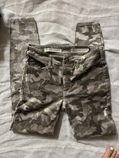 Anthropologie Pilcro Camouflage Velvet JeansGrey Brown Size 25 High Rise Skinny