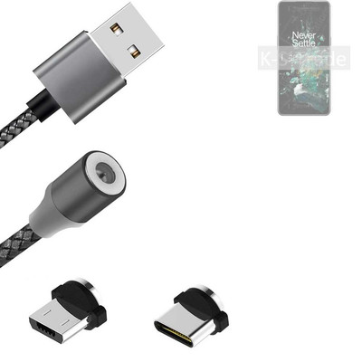 Daten-Lade-Kabel für OnePlus Ace Pro mit USB-Typ C und Micro-USB-Adapter