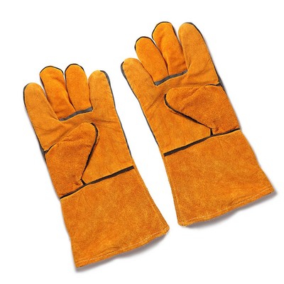 Dicke hitzebest?ndige Lederhandschuhe f��r bequemes Kocherlebnis